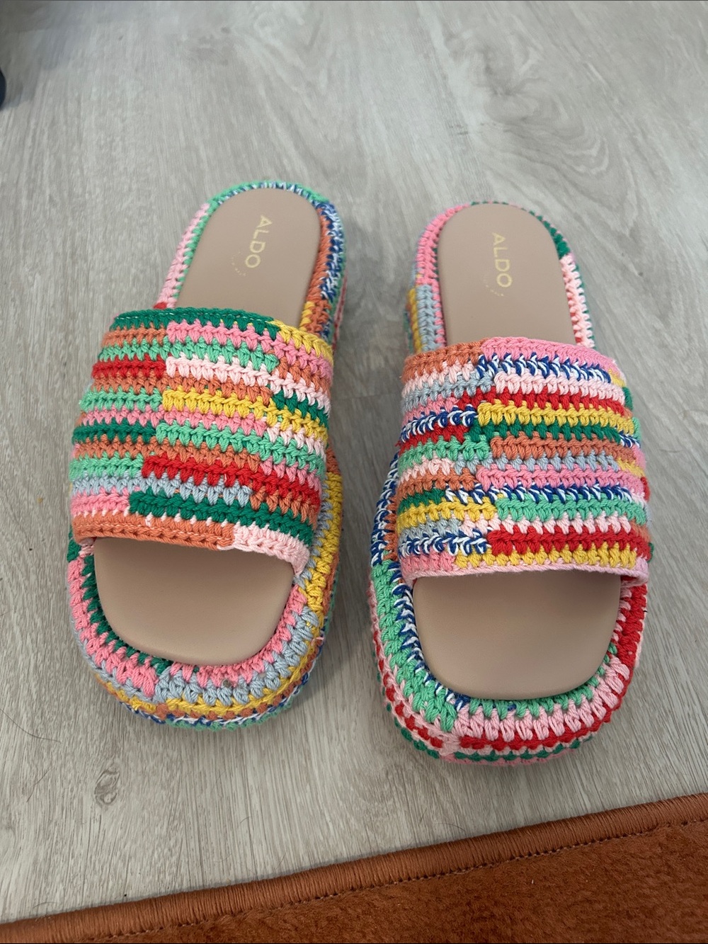 Brand New Aldo Bohemina Crochet Sandals size 7.5